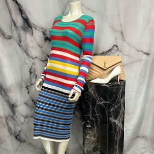 Diane Von Furstenberg dress multicolor stripe